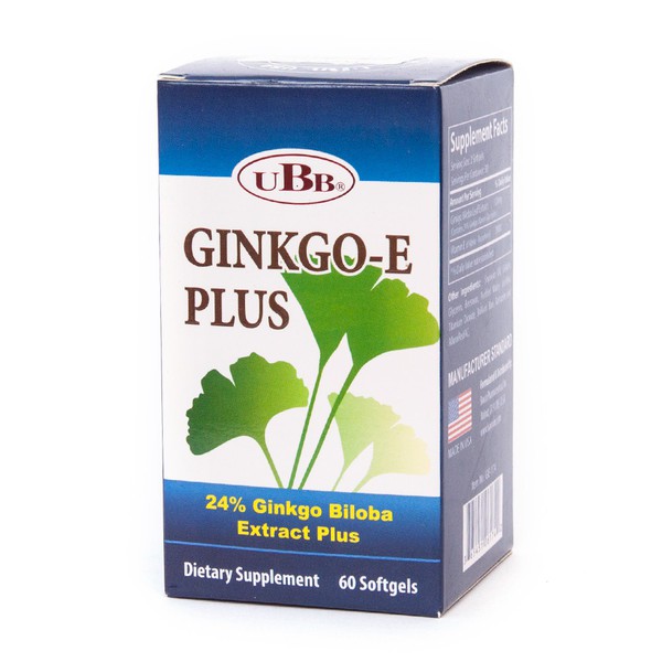 Viên uống bổ não Ginkgo E  PLUS UBB C/60viên 