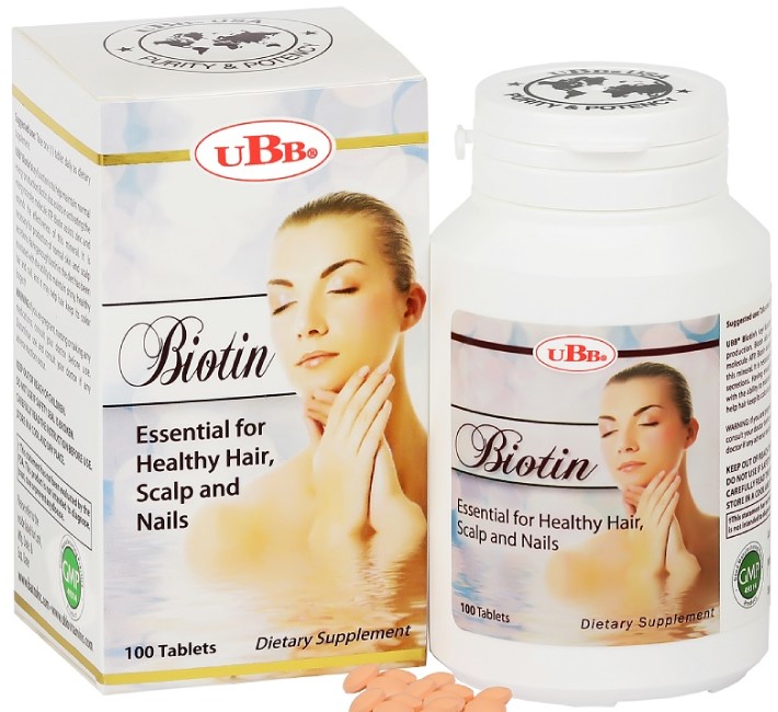 UBB.Biotin (viêm da, rụng tóc) C/100 viên TPCN