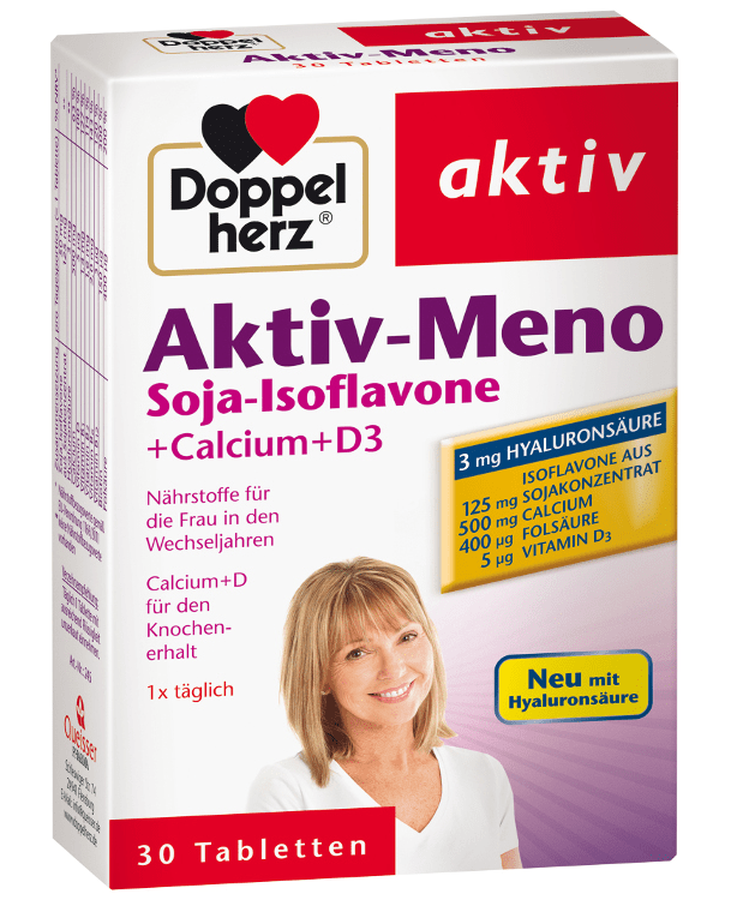 Active-Meno aktiv dopper herz (cân bằng nội tiết) Hộp/30 viên TPCN